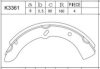 MAZDA W35833310 Brake Shoe Set